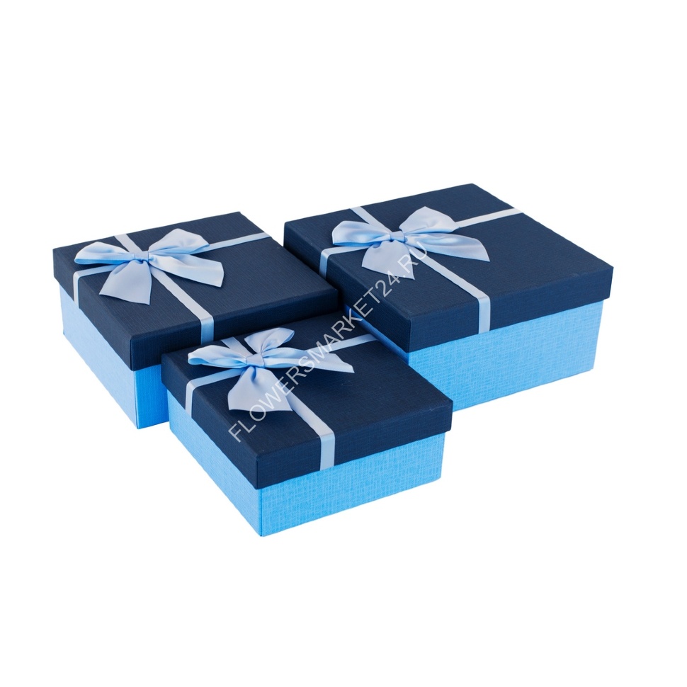 Подарочная коробка (цвет: синий / голубой)