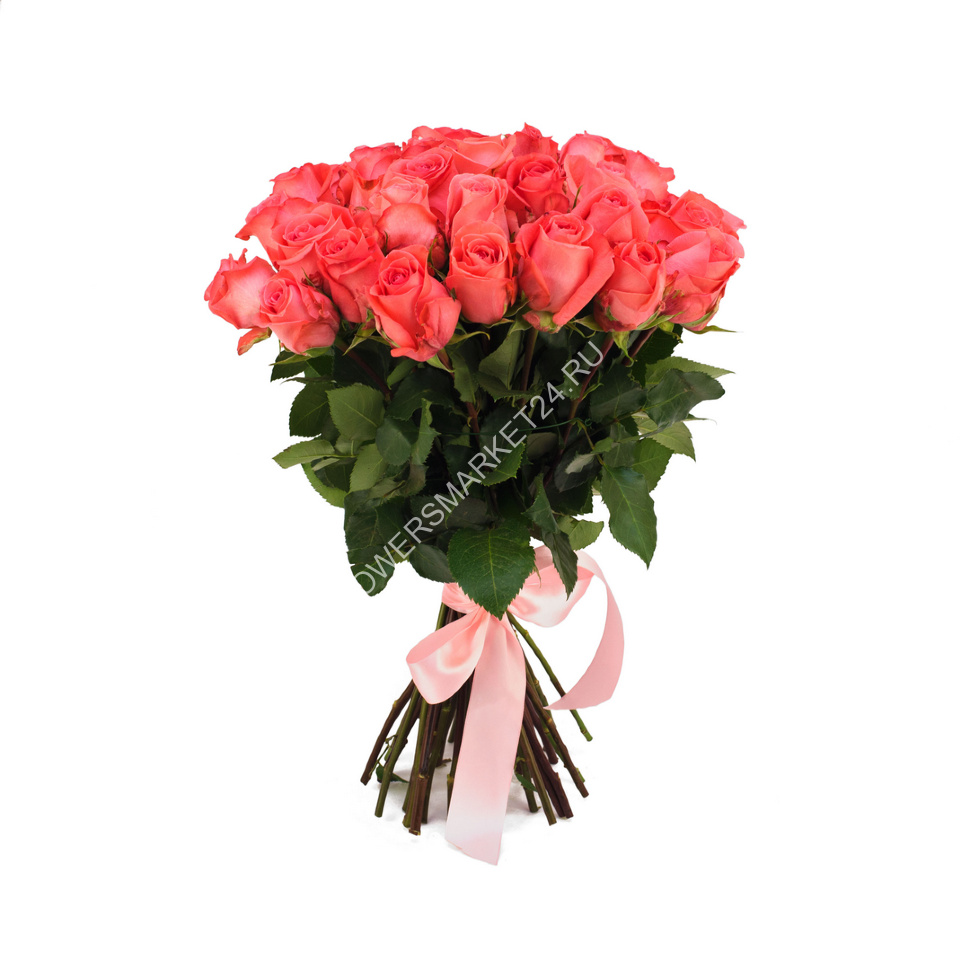 30 роз фото букет невесты москва пионы