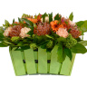 Ящик с цветами Клумба с ёжиками
